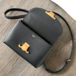 Celine Teen Nino Bag In Shiny Calfskin Black