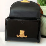 Celine Teen Nino Bag In Patent Calfskin Black