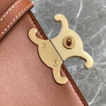 Celine Teen Celine Lola In Triomphe Canvas And Calfskin Coffee