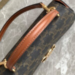 Celine Teen Celine Lola In Triomphe Canvas And Calfskin Coffee