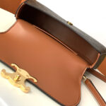Celine Teen Celine Lola In Triomphe Canvas And Calfskin Coffee