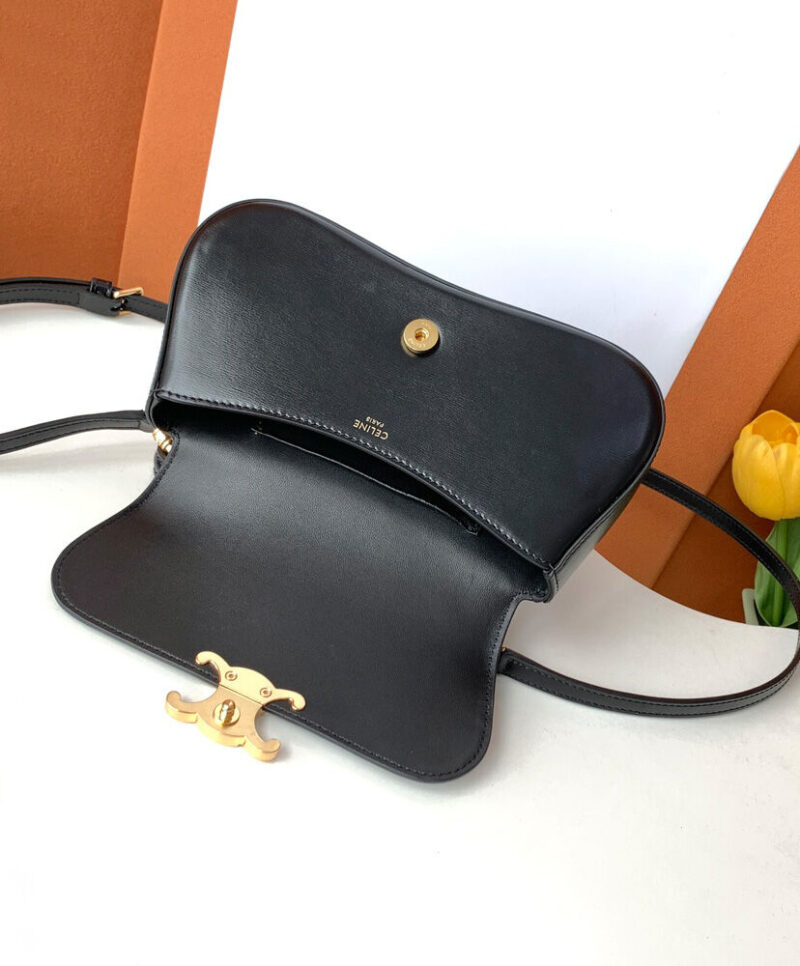 Celine Teen Celine Lola In Shiny Calfskin Black