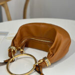 Chloe Small Bracelet Hobo Bag In Grained Leather