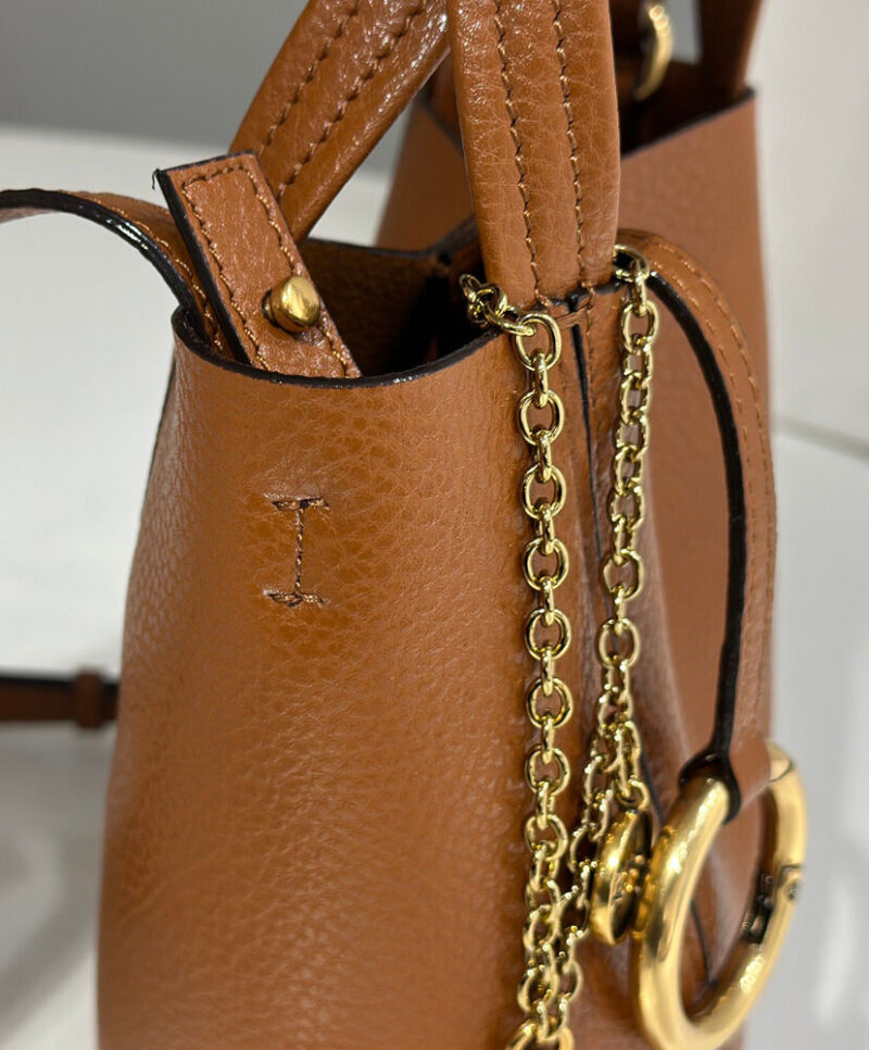 Chloe Small Chloe Spin Tote Bag In Grained Leather