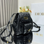Christian Dior Small Dior Caro Backpack Black
