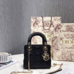 Christian Dior Mini Lady Dior Bag Black