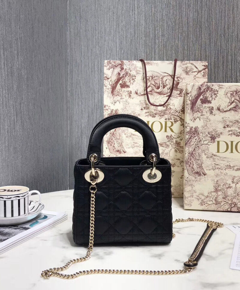 Christian Dior Mini Lady Dior Bag Black