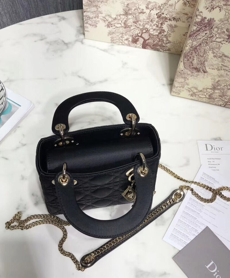 Christian Dior Mini Lady Dior Bag Black