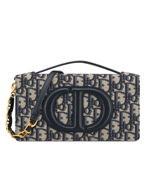 Christian Dior CD Signature Mini Bag Dark Blue