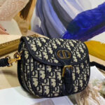 Christian Dior Small Dior Bobby Handbag Dark Blue