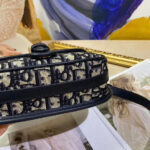 Christian Dior Small Dior Bobby Handbag Dark Blue