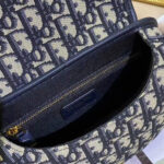 Christian Dior Small Dior Bobby Handbag Dark Blue