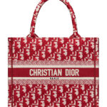 Christian Dior Small Dior Book Tote Red