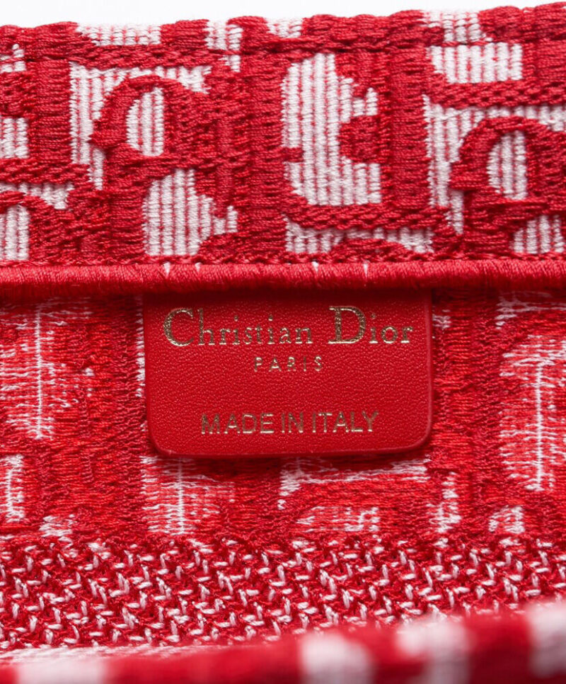 Christian Dior Small Dior Book Tote Red