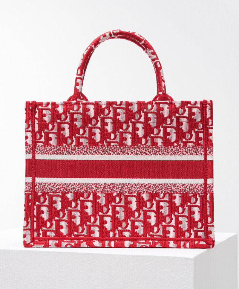 Christian Dior Small Dior Book Tote Red