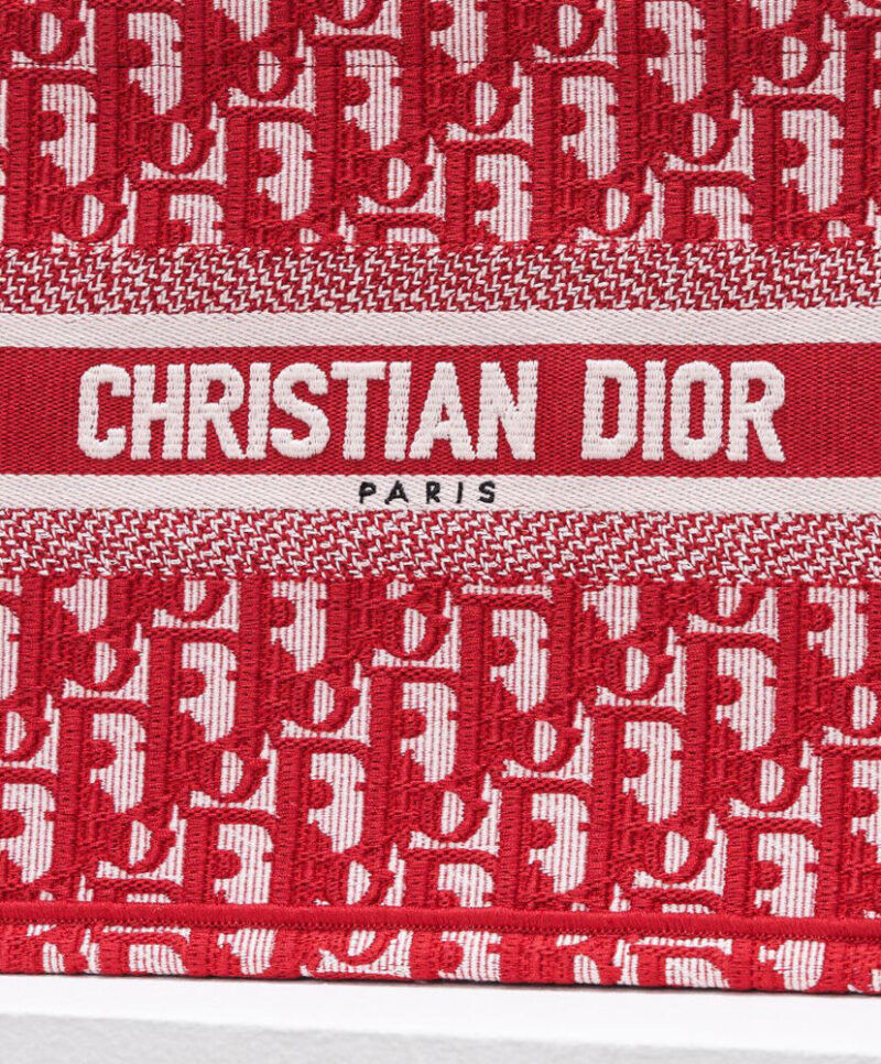 Christian Dior Small Dior Book Tote Red