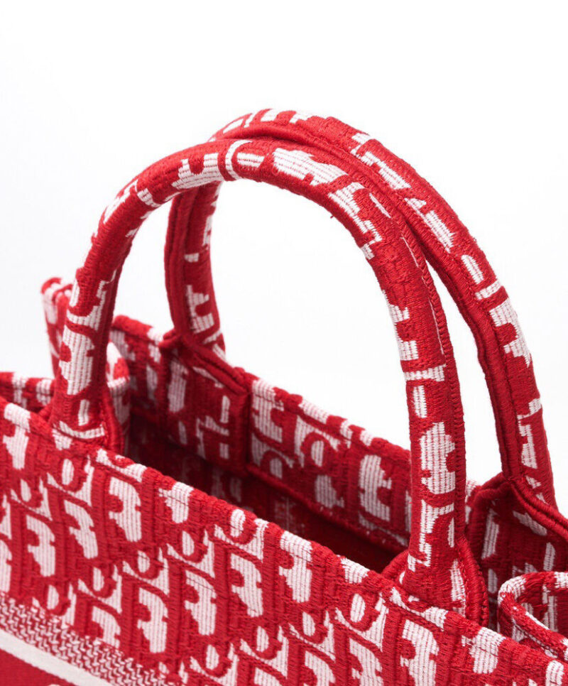 Christian Dior Small Dior Book Tote Red