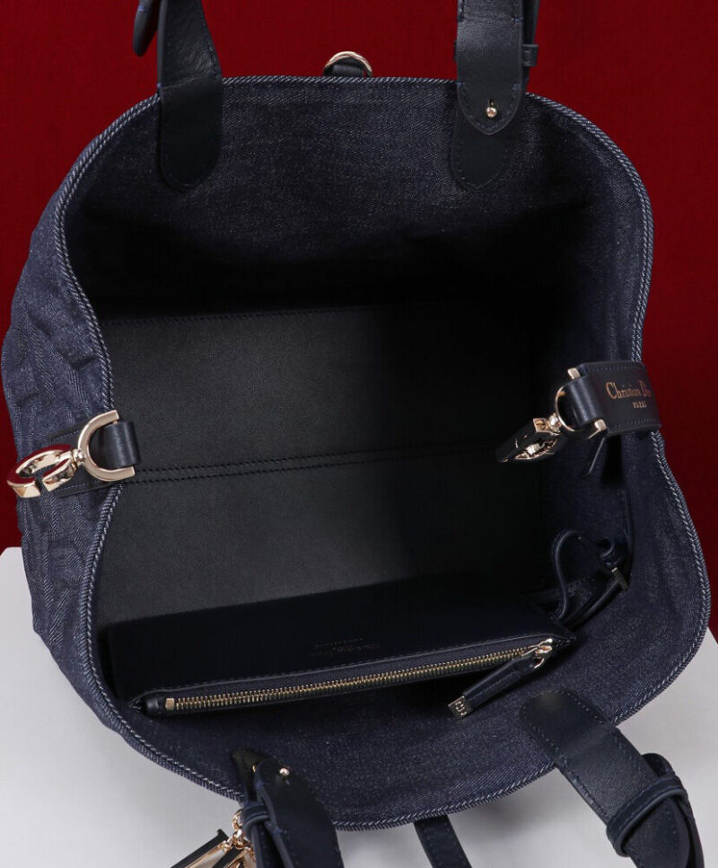 Christian Dior Medium Dior Toujours Bag Dark Blue