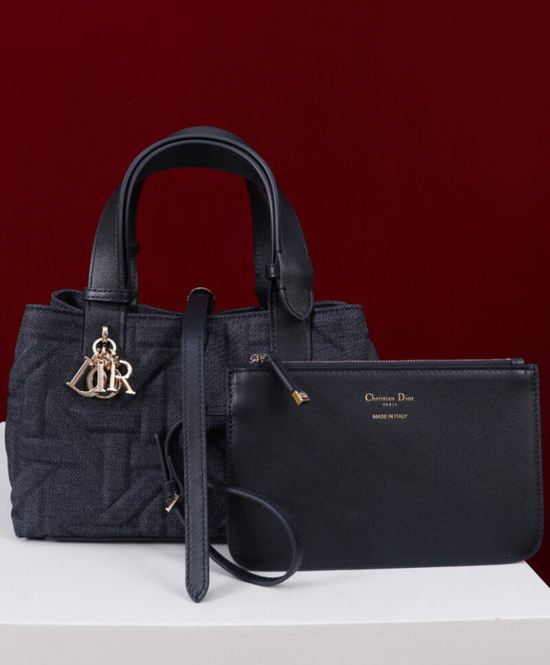Christian Dior Medium Dior Toujours Bag Dark Blue