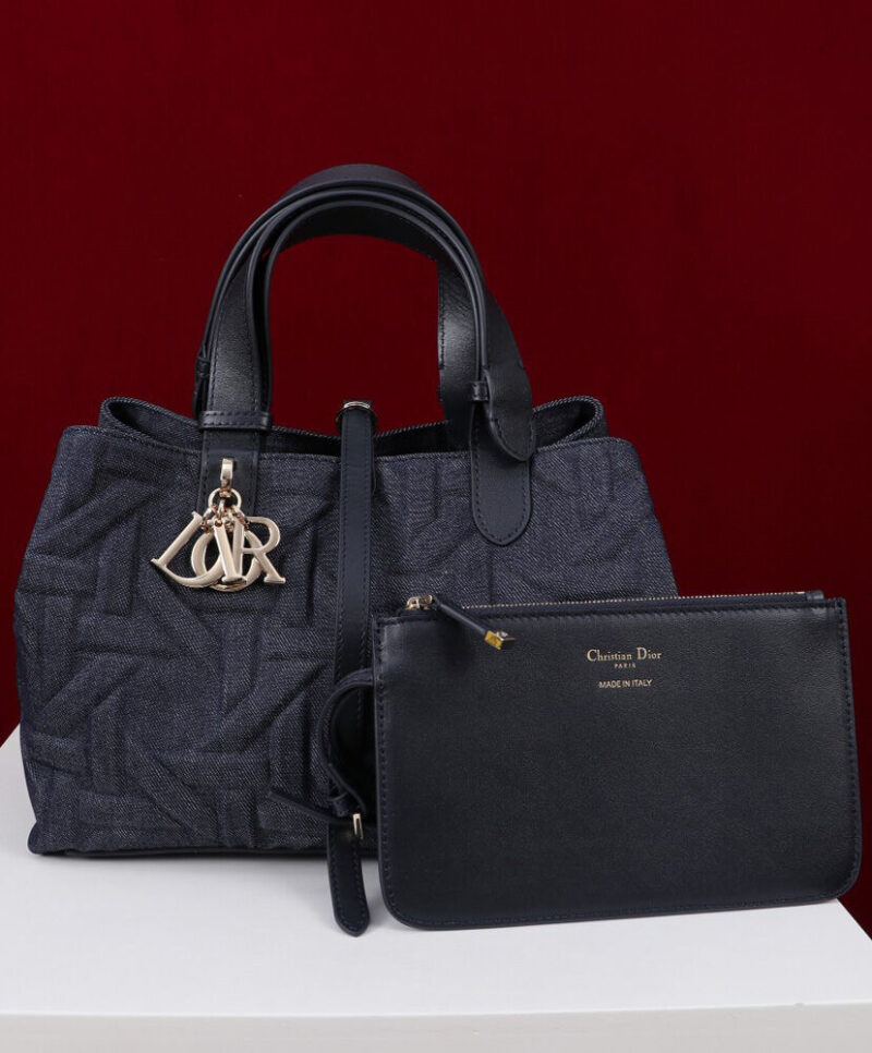 Christian Dior Medium Dior Toujours Bag Dark Blue