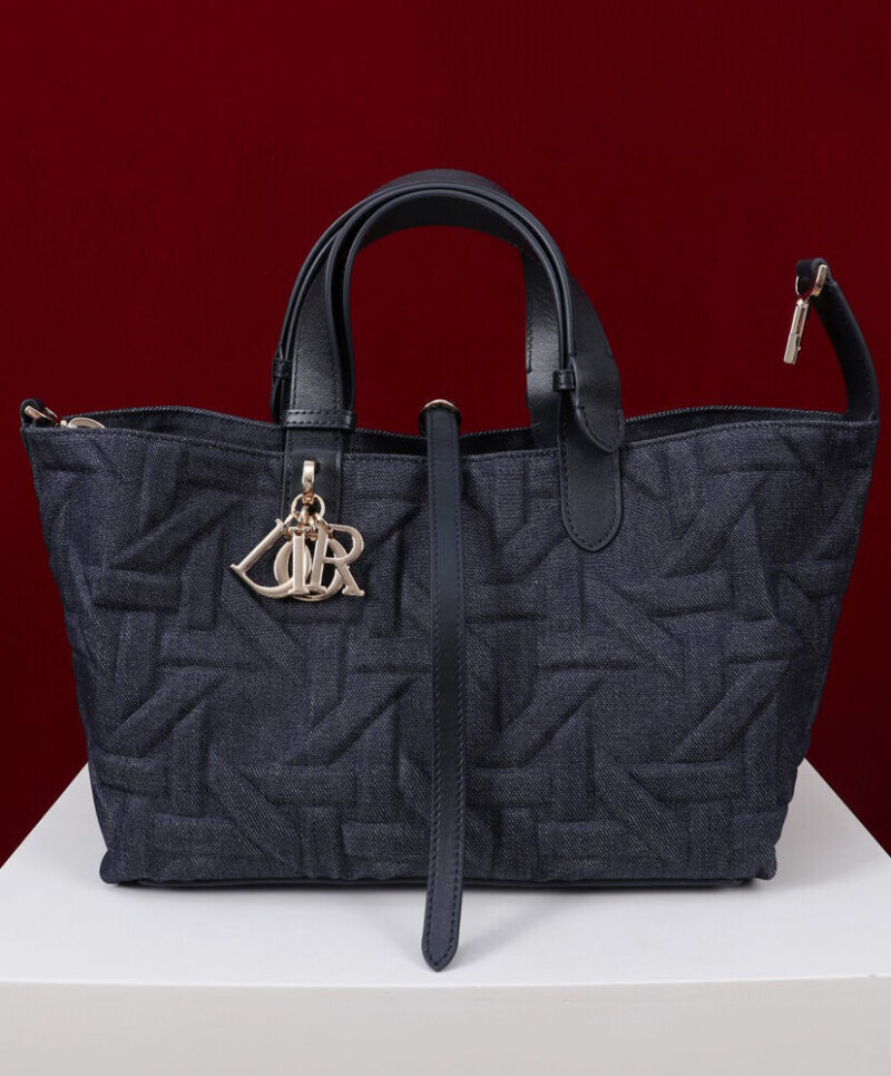 Christian Dior Medium Dior Toujours Bag Dark Blue