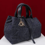 Christian Dior Medium Dior Toujours Bag Dark Blue