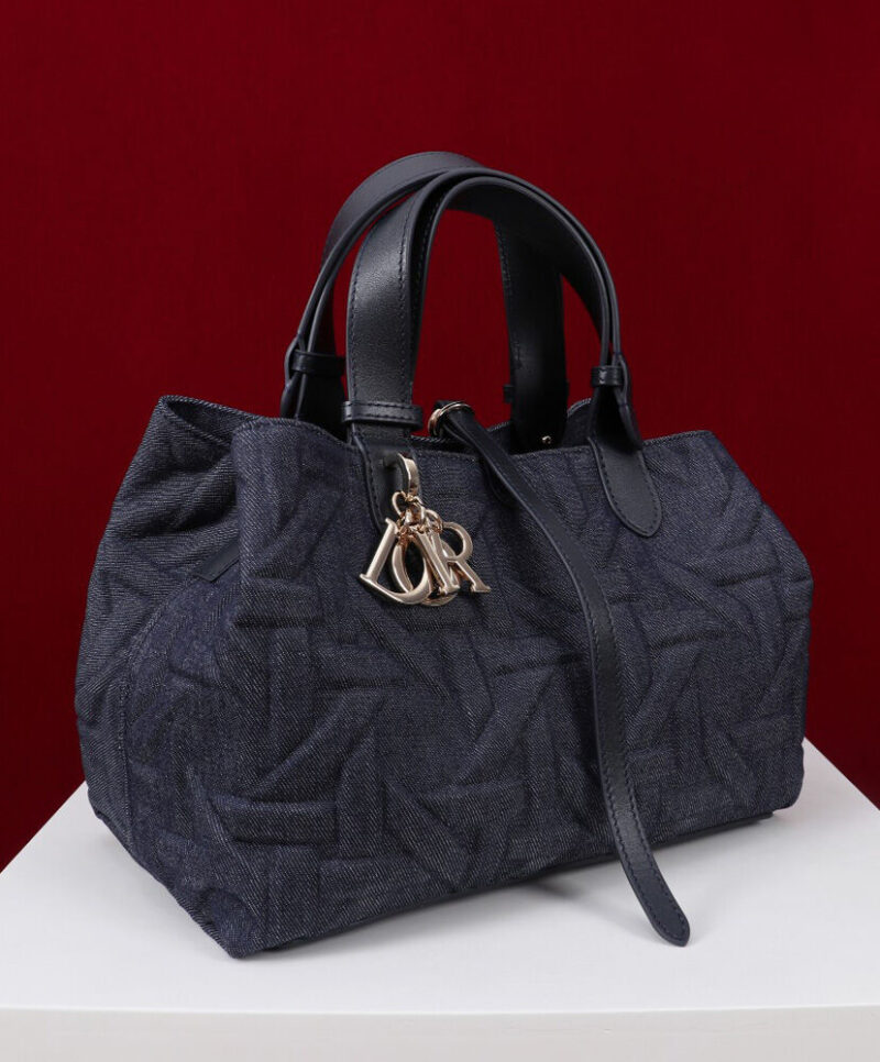 Christian Dior Medium Dior Toujours Bag Dark Blue