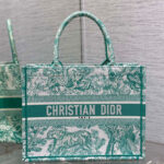 Christian Dior Medium Dioriviera Dior Book Tote Green
