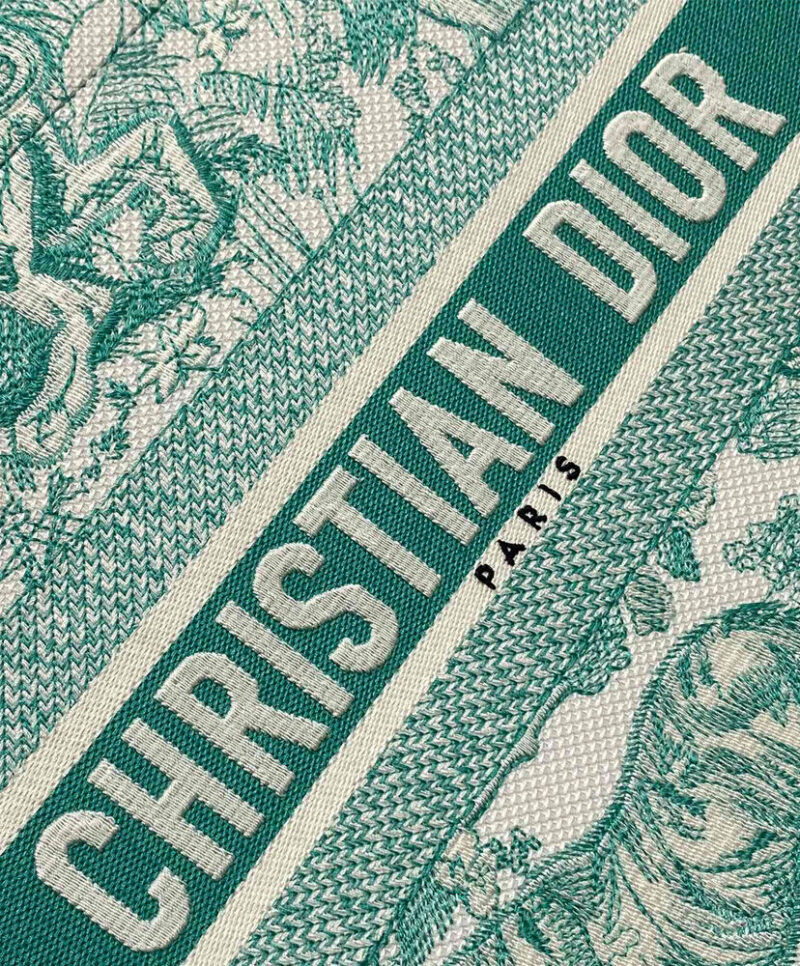 Christian Dior Medium Dioriviera Dior Book Tote Green