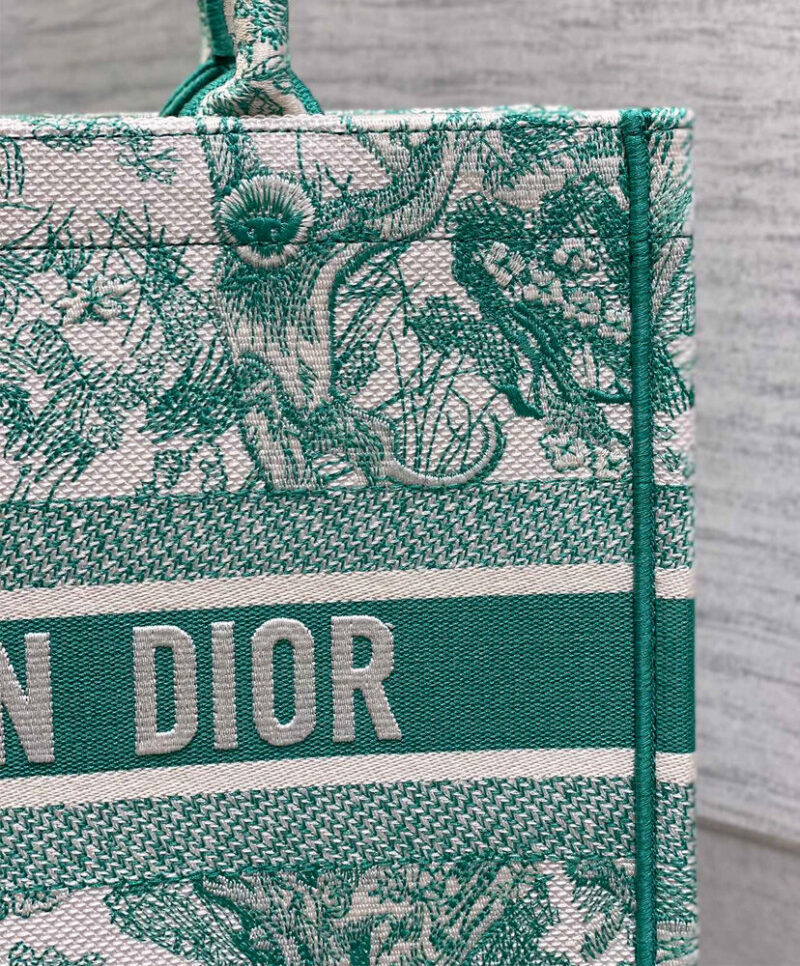 Christian Dior Medium Dioriviera Dior Book Tote Green