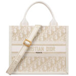 Christian Dior Small Dior Book Tote Cream