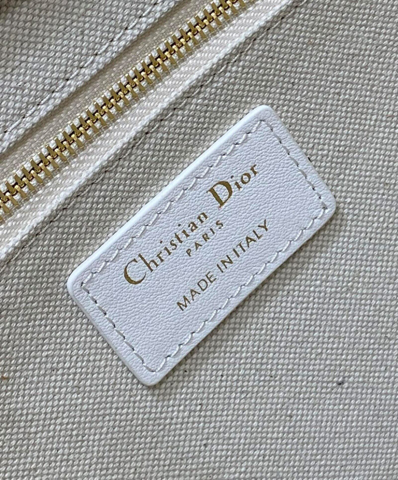 Christian Dior Small Dior Book Tote Cream
