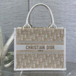 Christian Dior Small Dior Book Tote Cream