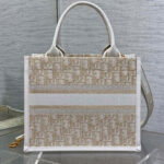 Christian Dior Small Dior Book Tote Cream