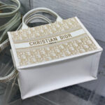 Christian Dior Small Dior Book Tote Cream