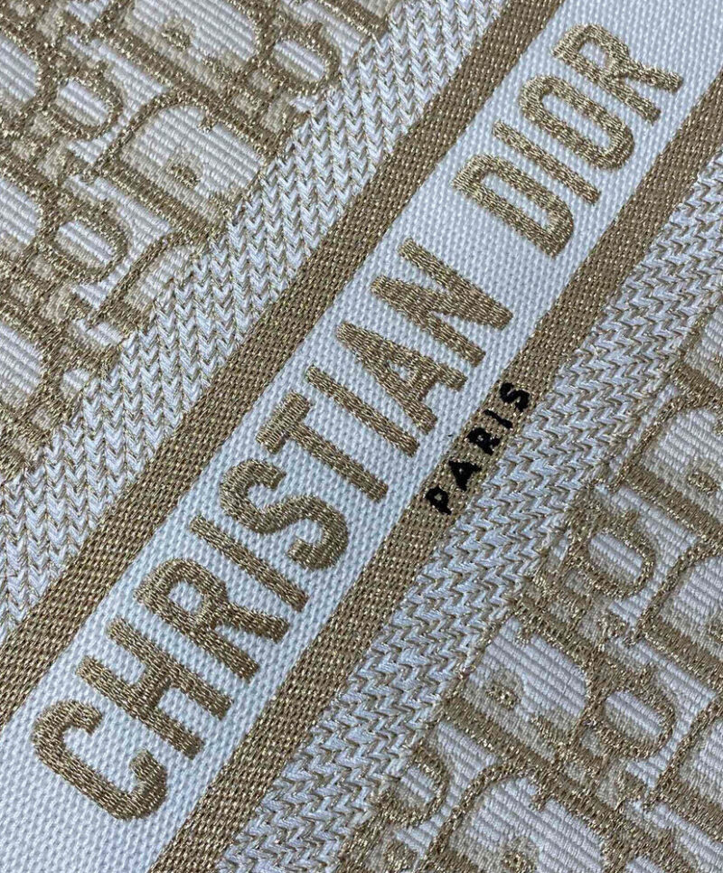 Christian Dior Small Dior Book Tote Cream