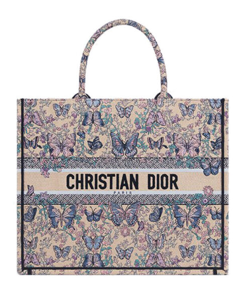 Christian Dior Large Dior Book Tote M1286 Apricot