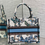 Christian Dior Small Dior Book Tote Blue