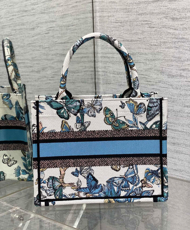 Christian Dior Small Dior Book Tote Blue