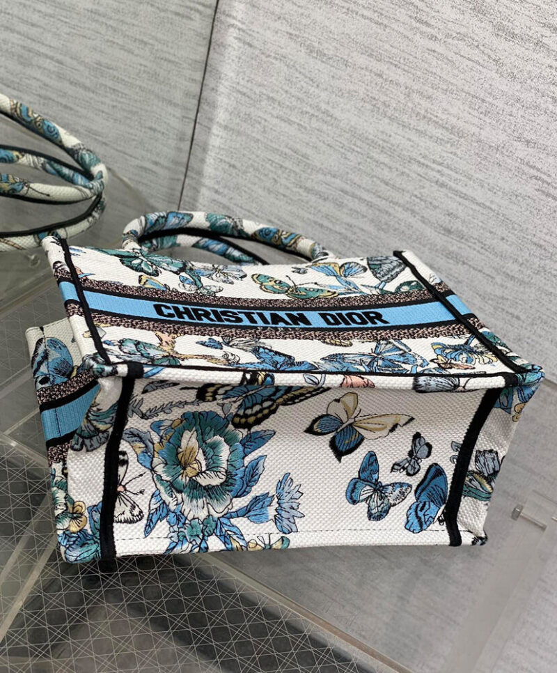 Christian Dior Small Dior Book Tote Blue