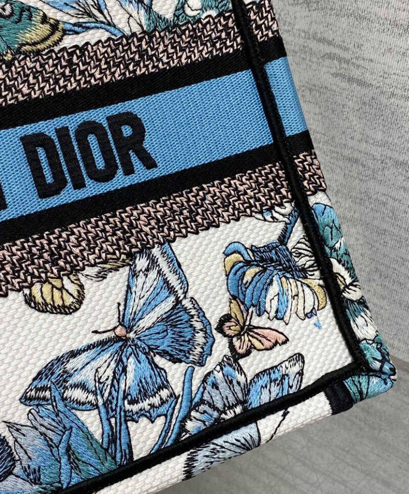 Christian Dior Small Dior Book Tote Blue