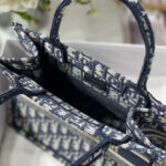 Christian Dior Small Dior Book Tote Dark Blue