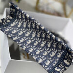 Christian Dior Small Dior Book Tote Dark Blue