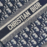 Christian Dior Small Dior Book Tote Dark Blue
