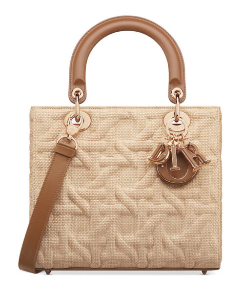 Christian Dior Medium Lady Dior Bag Apricot