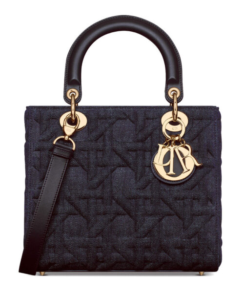 Christian Dior Medium Lady Dior Bag Dark Blue