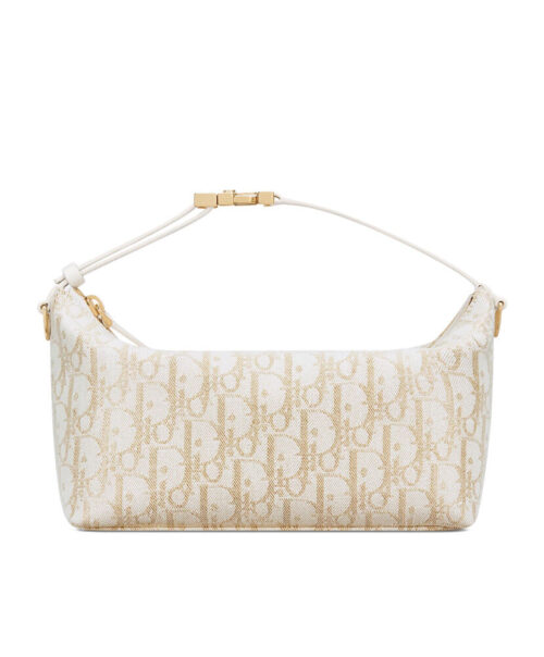 Christian Dior Medium DiorTravel Nomad Pouch Cream