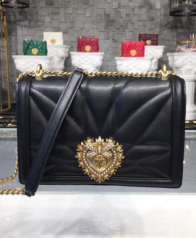 Dolce & Gabbana Large Devotion Bag in quilted nappa leather