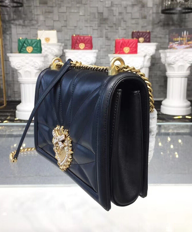 Dolce & Gabbana Large Devotion Bag in quilted nappa leather