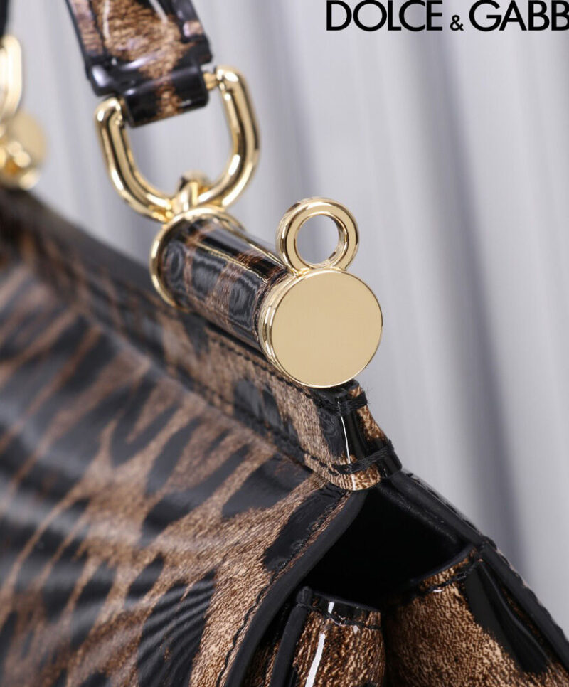 Dolce Gabbana Large Sicily Handbag Coffee